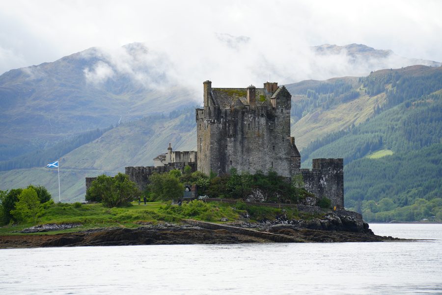 Eilean Donan Castle on the Scottish loch